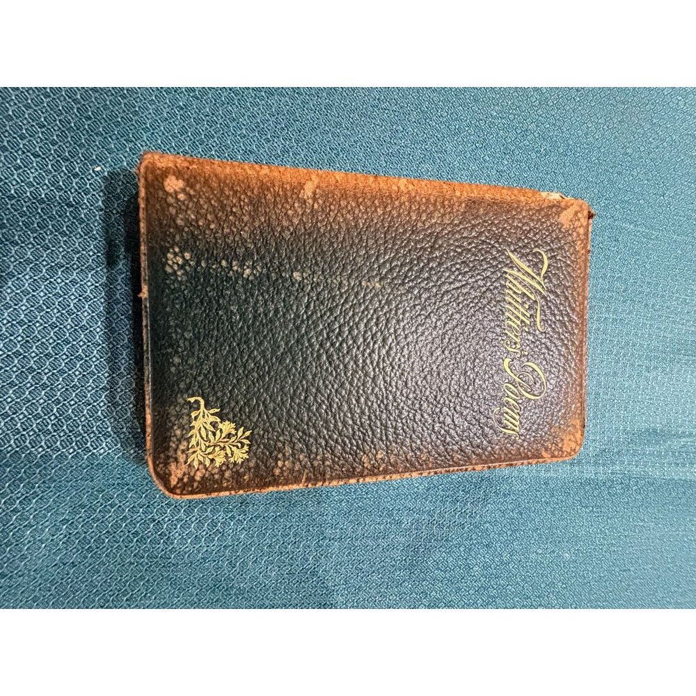 Whittiers Poems By W.B. Conkey Co. Antique Leather Book With Gilt Accents & Deco